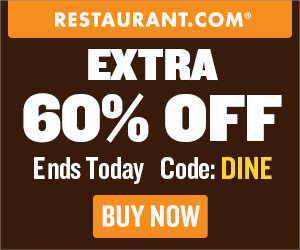 Restaurant.com Weekly Promo Offer 300 x 250